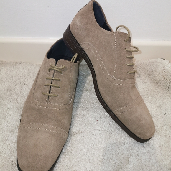 Joseph Abboud size 9 suede neutral shoes - Picture 1 of 6